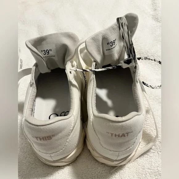 Off white sneakers - worn once! - Picture 3 of 3